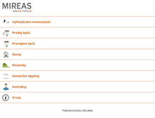 Tablet Screenshot of mireas.cz